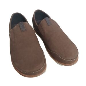 Chaco Men's Thompson Slip Driving Loafers Shoes Pinecone Brown Textile s…